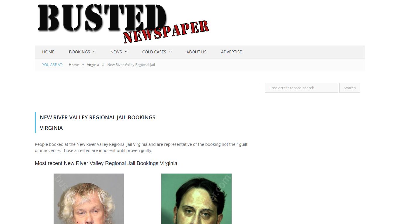 New River Valley Regional Jail, VA Mugshots - BUSTED NEWSPAPER